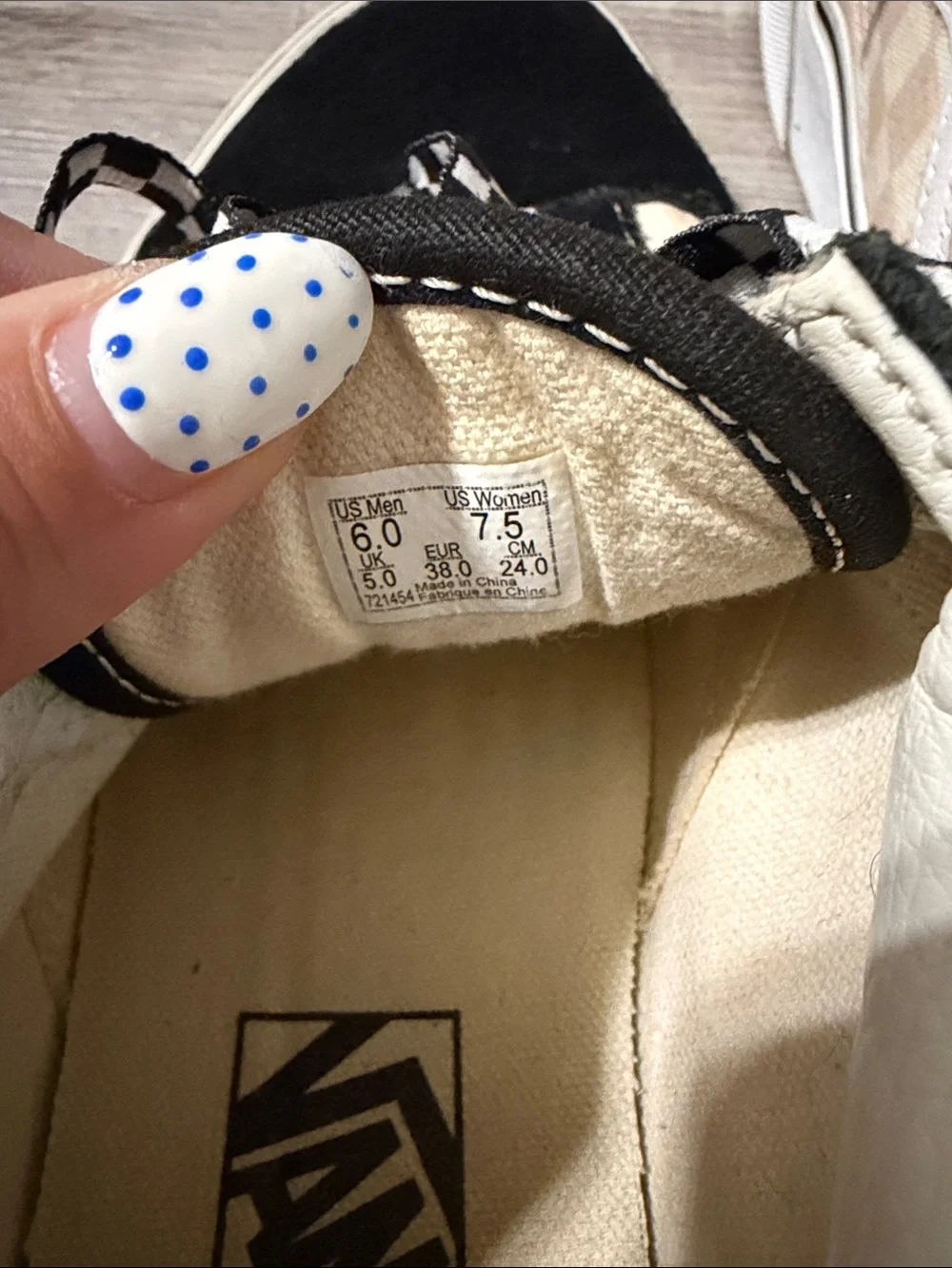 Unisex Checkered Vans shoes